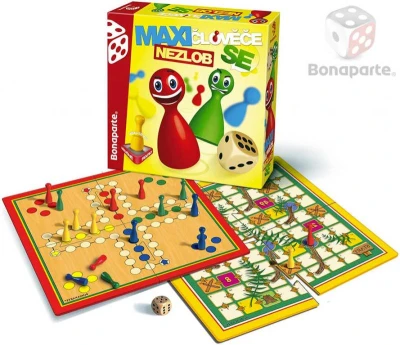 Bonaparte Hra Maxi Člověče, nezlob se/Velké putování 2v1 (společenská hra) Bonaparte Hra Maxi Člověče, nezlob se/Velké putování 2v1 (společenská hra)