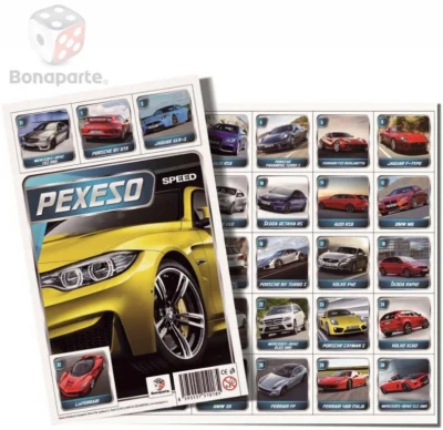 Bonaparte Pexeso Auta Speed 32 dvojic fotografie (společenská hra)