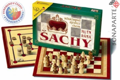 Bonaparte Šachy, Dáma, Mlýn hra 4644 (společenská hra) Bonaparte Šachy, Dáma, Mlýn hra 4644 (společenská hra)