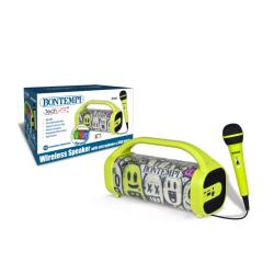 Bontempi Bezdrátový reproduktor s dynamickým mikrofonem a světelnými efekty Bontempi Bezdrátový reproduktor s dynamickým mikrofonem a světelnými efekty