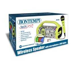 Bontempi Bezdrátový reproduktor s dynamickým mikrofonem a světelnými efekty