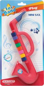 Bontempi Dětský saxofon červený 8 klapek plast (hudební nástroje)