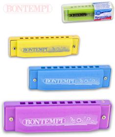 BONTEMPI Harmonika dětská foukací 11cm kov různé barvy (hudební nástroje) BONTEMPI Harmonika dětská foukací 11cm kov různé barvy (hudební nástroje)