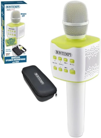Bontempi Mikrofon bezdrátový karaoke v pouzdrře na baterie USB Bontempi Mikrofon bezdrátový karaoke v pouzdrře na baterie USB
