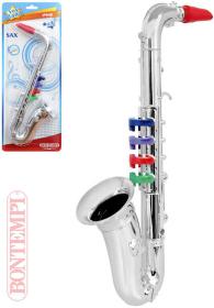 BONTEMPI Saxofon dětský stříbrný 4 klapky plast (hudební nástroje) BONTEMPI Saxofon dětský stříbrný 4 klapky plast (hudební nástroje)