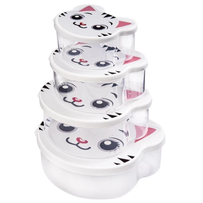 Box dětský sada 4díl.(200, 300, 500, 750ml) ZVÍŘÁTKA PH