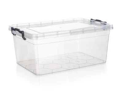 Brilanz Box úložný GEMA 14l, 42x27x18cm, víko, klip, PH ŠE/TRA