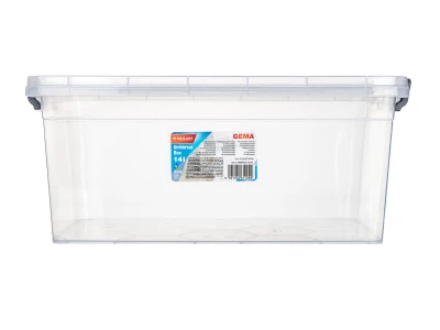 Brilanz Box úložný GEMA 14l, 42x27x18cm, víko, klip, PH ŠE/TRA