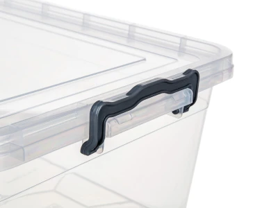BRILANZ Box úložný GEMA 20l, 49x32,5x19,5cm, víko, klip, PH ŠE/TRA