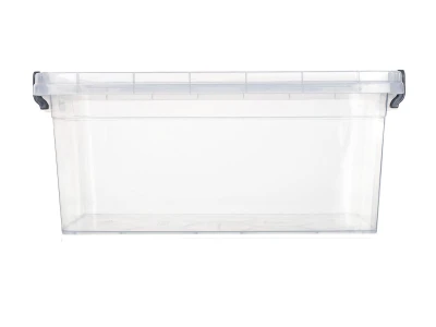 BRILANZ Box úložný GEMA 9l, 36,5x24,5x15,5cm, víko, klip, PH ŠE/TRA