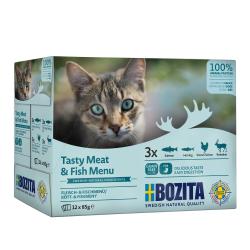 Bozita Cat kousky masa a ryb v omáčce, kapsička 85 g (12 pack) Bozita Cat kousky masa a ryb v omáčce, kapsička 85 g (12 pack)