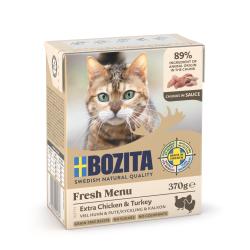 Bozita Cat kousky v omáčce s kuřecím a krůtím, tetrapak 370 g (bal. 6 ks) Bozita Cat kousky v omáčce s kuřecím a krůtím, tetrapak 370 g (bal. 6 ks)