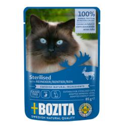 Bozita Cat Sterilised kousky v omáčce se sobím masem, kapsička 85 g Bozita Cat Sterilised kousky v omáčce se sobím masem, kapsička 85 g