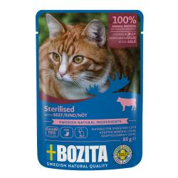 Bozita Cat Sterilised kousky v želé s hovězím, kapsička 85 g Bozita Cat Sterilised kousky v želé s hovězím, kapsička 85 g