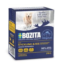 Bozita Dog kousky v želé s kuřecím a rýží 370 g (bal. 6 ks)