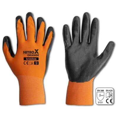 Bradas Rukavice NITROX ORANGE nitril 11 Bradas Rukavice NITROX ORANGE nitril 11