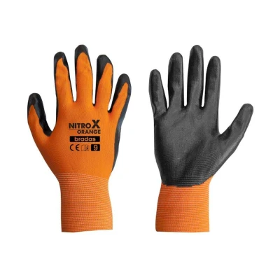 Bradas Rukavice NITROX ORANGE nitril 9 Bradas Rukavice NITROX ORANGE nitril 9