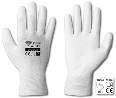 Bradas Rukavice PURE WHITE PU 11 Bradas Rukavice PURE WHITE PU 11