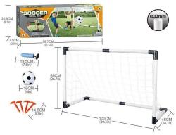 Branka fotbalová skládací 100x46x68cm set s míčem a pumpičkou