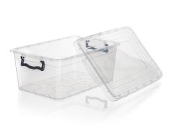 Brilanz Box úložný GEMA 14l, 42x27x18cm, víko, klip, PH ŠE/TRA