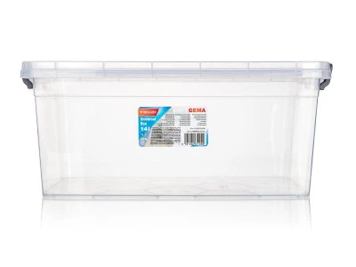 Brilanz Box úložný GEMA 14l, 42x27x18cm, víko, klip, PH ŠE/TRA
