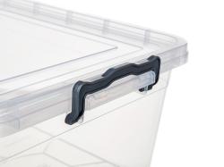 Brilanz Box úložný GEMA 14l, 42x27x18cm, víko, klip, PH ŠE/TRA