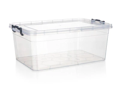 BRILANZ Box úložný GEMA 20l, 49x32,5x19,5cm, víko, klip, PH ŠE/TRA BRILANZ Box úložný GEMA 20l, 49x32,5x19,5cm, víko, klip, PH ŠE/TRA