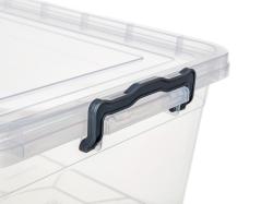 BRILANZ Box úložný GEMA 20l, 49x32,5x19,5cm, víko, klip, PH ŠE/TRA