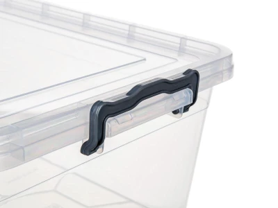 BRILANZ Box úložný GEMA 20l, 49x32,5x19,5cm, víko, klip, PH ŠE/TRA