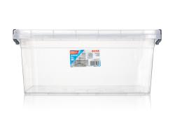 BRILANZ Box úložný GEMA 9l, 36,5x24,5x15,5cm, víko, klip, PH ŠE/TRA