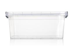 BRILANZ Box úložný GEMA 9l, 36,5x24,5x15,5cm, víko, klip, PH ŠE/TRA