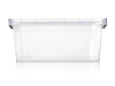 BRILANZ Box úložný GEMA 9l, 36,5x24,5x15,5cm, víko, klip, PH ŠE/TRA