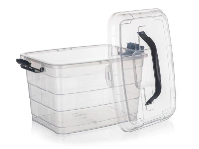 BRILANZ Box úložný VILARD 14l,36x26x23,5cm,vieko,klip,ucho,PH KÚR/TRA