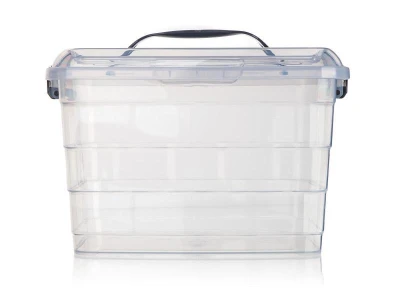 BRILANZ Box úložný VILARD 8,5l,31x24x21cm,vieko,klip,úchyt,PH KÚR/TRA (VÝPREDAJ)
