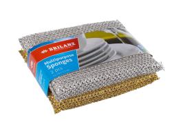 BRILANZ Houbička na nádobí víceúčelová 12x8cm ZLA,STŘ (2ks)