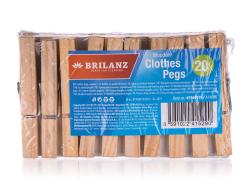 BRILANZ Kolíčky na prádlo dřevěné (20ks)