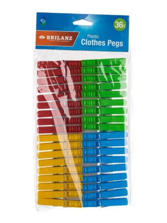 BRILANZ Kolíčky na prádlo PH mix barev (36ks) ECONOMY