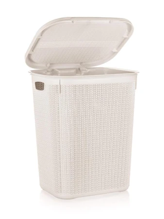 BRILANZ Koš na špinavé prádlo ratan 50l 55x43x34cm PH KRÉM