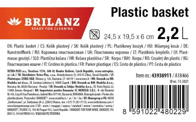 Brilanz Košík 24,5x19,5x6cm PH BÍ