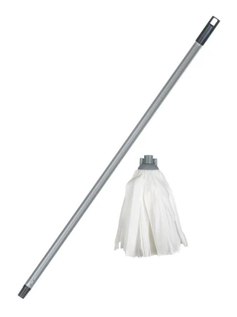 BRILANZ Mop s tyčí pásky 110g/120cm závit hrubý BRILANZ Mop s tyčí pásky 110g/120cm závit hrubý