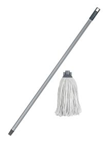 BRILANZ Mop s tyčí provázky BA 160g/120cm závit hrubý BRILANZ Mop s tyčí provázky BA 160g/120cm závit hrubý