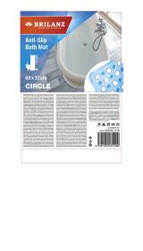 BRILANZ Podložka do vany CIRCLE 68x37cm MO TRA