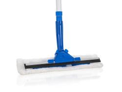 BRILANZ Stěrka na okna mikrovlákno + guma 25cm, telekop.tyč 75-150cm