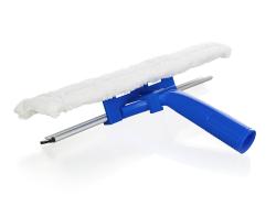 BRILANZ Stěrka na okna mikrovlákno + guma 25cm, telekop.tyč 75-150cm