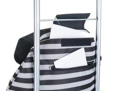 BRILANZ Taška nákupní 30l, nosnost 25kg, PRUHY BÍ/ČER