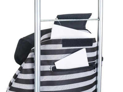 BRILANZ Taška nákupní 30l, nosnost 25kg, PRUHY BÍ/ČER