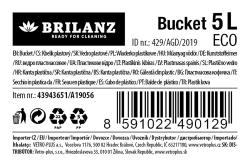 BRILANZ Vědro 5l ECO s výlevkou PH mix dekorů