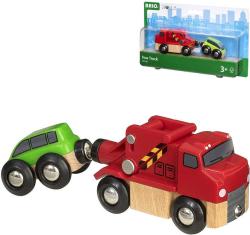 Brio DŘEVO Odtahová služba herní set kamion + osobní vozidlo 33528