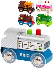 Brio DŘEVO Lokomotiva 5 druhů (dřevěná hračka) Brio DŘEVO Lokomotiva 5 druhů (dřevěná hračka)
