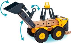 Brio DŘEVO Nakladač Volvo montážní stavebnice 58 dílků na baterie Světlo